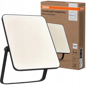 Ledvance Essential reflektor 30 W 4000K bílo-černý