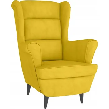 Křeslo Křeslo ušák VidaXL žluté