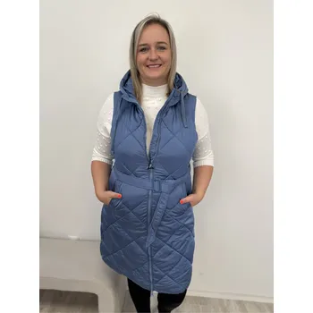 Dámská vesta Dlouhá vesta Olesis Barva: Modrá, Velikost: M