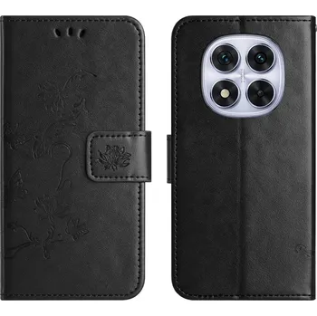 Pouzdro na mobilní telefon Flower knížkové pouzdro na Xiaomi Redmi Note 15 Pro 5G - černé