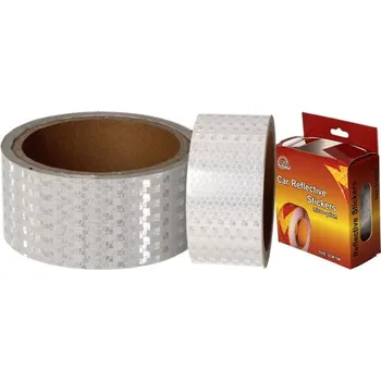 Reflexní lepící páska Svítivá Bílá 5m