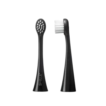 Náhradní nástavec pro ústní sprchu SMILLE Sonic Brush, MINI náhradní hlavice, černé, 2ks
