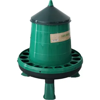 krmítko pro hospodářská zvířata EKO násypné krmítko pro slepice, drůbež 4 kg GAUN s nožičkami z recyklovaného plastu