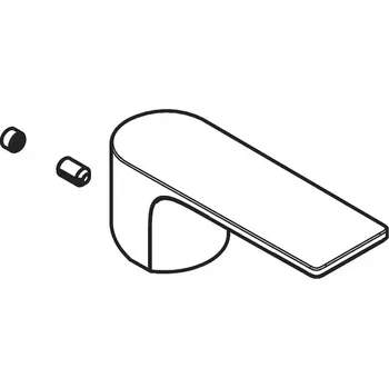 Vodovodní baterie Hansgrohe - Ovládací páka Rebris E, matná černá 94645670