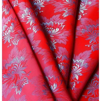 HEDVA ČESKÝ BROKÁT Ondrin 160 krojový brokát MALÝ KVĚT červená | 643