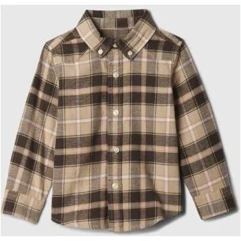 Kojenecká kombinéza Baby kostkovaná flanelová košile