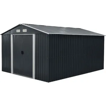 Zahradní domek Strend Pro Garden 2172939 Domeček Strend Pro, zahradní, plech, antracit, 301x367x214 cm