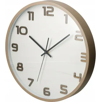 Hodiny Nástěnné Hodiny Bílé Velké 35 CM Moderní do Obýváku Kuchyně na Zeď Tiché