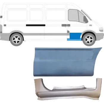 Prah karosérie Opravný plech prahu předních dveří pro Renault Master 1998-2010 / Pravý (strana spolujezdce)