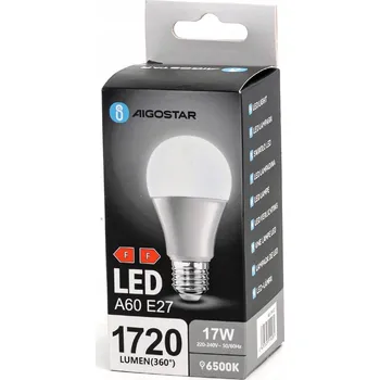 Žárovka LED žárovka Aigostar E27 17 W studená bílá