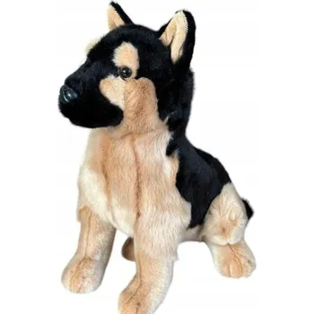 plyšák PLYŠOVÁ HRAČKA Plyšový pes Německý ovčák sedící Štěně Plyšák