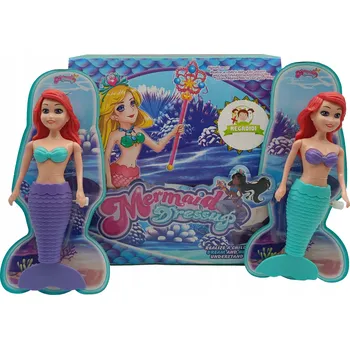 Panenka 12 kusů PANENKA MOŘSKÁ VÍLA panenka do koupele plovoucí NATAHOVACÍ zrzavé vlasy