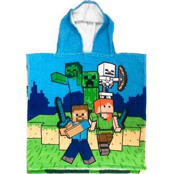 Mister Licence Pončo s motivem Minecraft - 55×110 cm