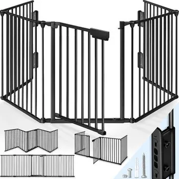 Dětská zábrana Bezpečnostní zábrana pro děti, 360 cm, černá - A KIDUKU