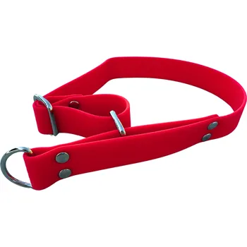 Obojek pro psa HEXA polostahovací obojek - 25mm šíře Barva: Červená, Velikost: S, Barva spony: Černá