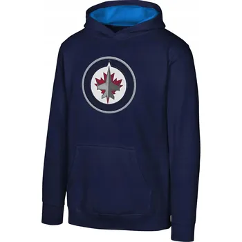 Chlapecká mikina Dětská mikina Winnipeg Jets NHL Prime Po Flc Hood -Home Velikost: Dětské L