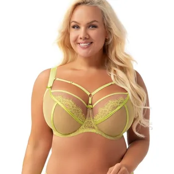 Dámské spodní prádlo GORSENIA Podprsenka měkká nevyztužená Paradise 496/2 limetková 90G