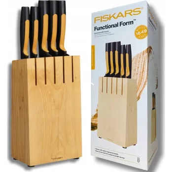 Kuchyňský nůž Kuchyňské Nože FISKARS v bloku - Nůž šéfkuchaře - Kompletní sada