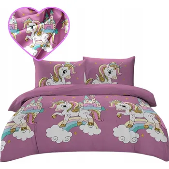 Povlečení Povlečení 160x200 SATÉN BAVLNA 2 Povlaky na polštáře PONY KUCYCI