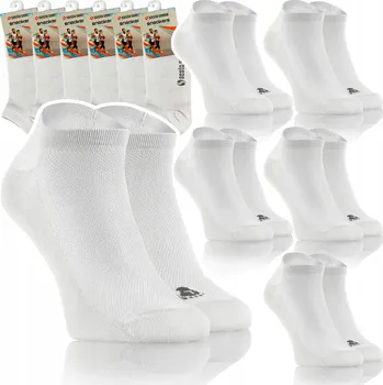 Pánské ponožky Sesto Senso Ponožky Sneakers bílé, velikost 38-40