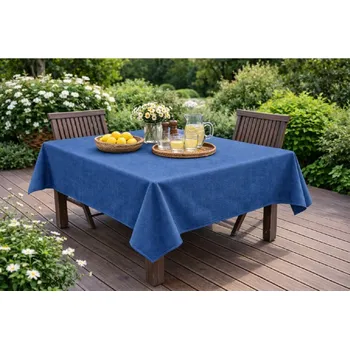 ubrus Orbytex Ubrus venkovní - kočárkovina melír modrý L83 Rozměry: průměr 120, Tvar: Kulatý