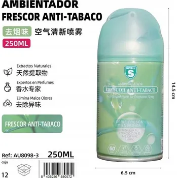 Osvěžovač vzduchu Osvěžovač Vzduchu ve Spreji 250 ml - Proti Zápachu z Cigarety