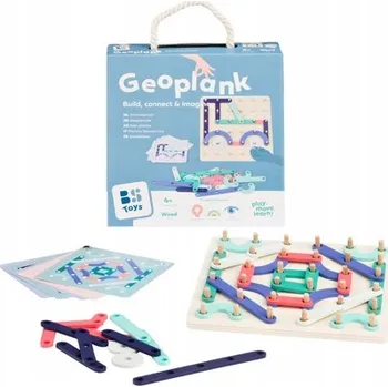 Dřevěná hračka Dřevěná manipulační tabule pro děti s dlaždicemi BS Toys - Geoplank