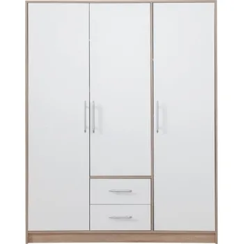 Šatní skříň Meblar Smart SR 2 bez nástavce dub sonoma/bílá
