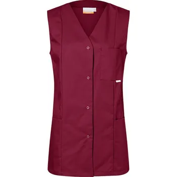 Kuchyňská zástěra Karlowsky Dámská lehká pracovní halena Sara do zdravotnictví, beauty nebo služeb Barva: Vínová, Velikost: 52 KY061