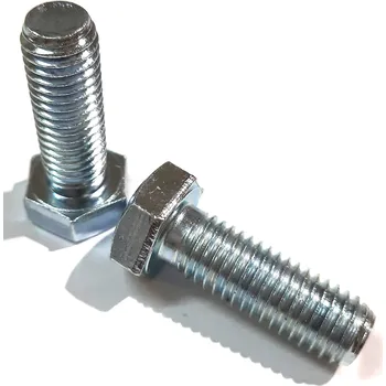 Šroub Šroub šestihran 8.8 zinek bílý celozávit M3x16 (933)