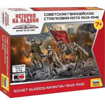 Volný čas Zvezda figurky - Soviet Guards Infantry (1:72)