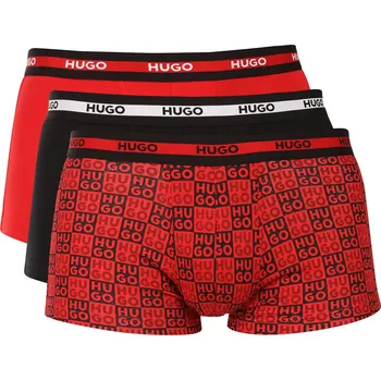 Boxerky 3PACK pánské boxerky HUGO vícebarevné (50545668 961) L Možnost vrácení zboží ZDARMA do 120 dnů!