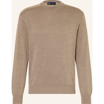 Pánské oblečení Paul & Shark Pánský Svetr S Hedvábím, světle hnědá, L