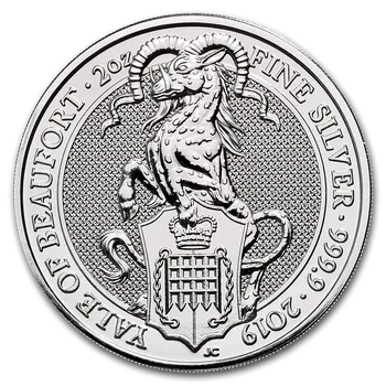 Stříbrná mince The Queen's Beasts Yale of Beaufort 2 oz