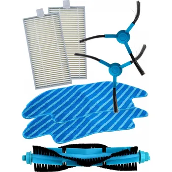 Sada příslušenství pro robotický vysavač HEPA filtry a kartáče pro vysavač ETA 4228 Navaggio Profi a sada mopů 7ks