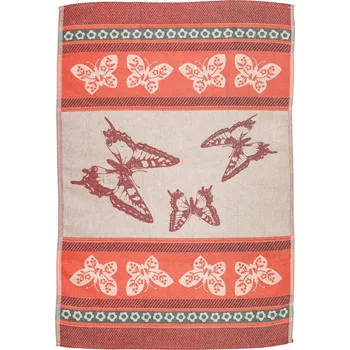 Utěrka frolen Kuchyňská utěrka - MOTÝL - červený barva: motýl červený - 2ks