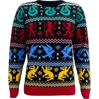 Karnevalový kostým Harry Potter vánoční svetr - Koleje (velikost XL)