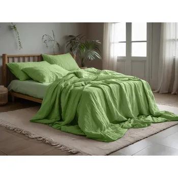 Povlečení Mušelínové povlečení MUSSARI světle zelené Rozměr povlečení: 70 x 90 cm | 140 x 200 cm