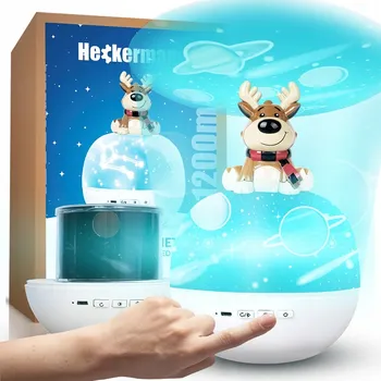 Noční světlo Projektorová lampička Heckermann bílá