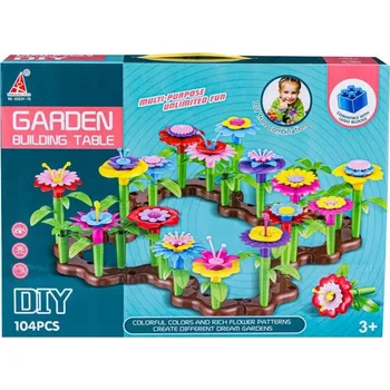 ostatní stavebnice Stavebnice Květinová zahrada 104 dílů plastové