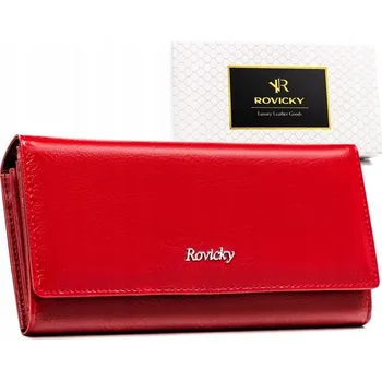 Peněženka Rovicky dámská peněženka z pravé kůže červená