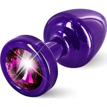 Diogol Anální kolík Anni kulatý držák fialový a růžový 25 mm Diogol 72639