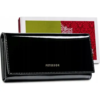 Peněženka Peterson dámská peněženka z pravé kůže, černá