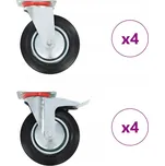Otočná kolečka VidaXL 200 mm, 8 ks 278031