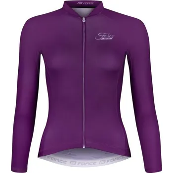 cyklistický dres Force PURE UNI fialový M + DÁREK