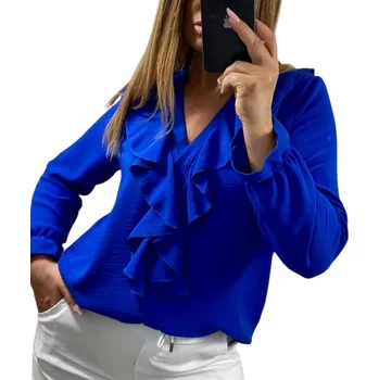 Dámská košile Genesy halenka s dlouhým rukávem střih volný velikost 52