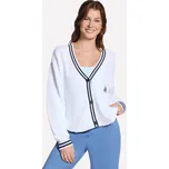 Skechers Ženy Court Classic Cardigan Sweater v Bílý, Velikost XS