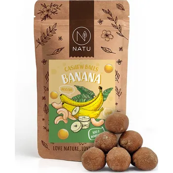 Cukrovinka NATU Banánové kuličky s kešu krémem 70g
