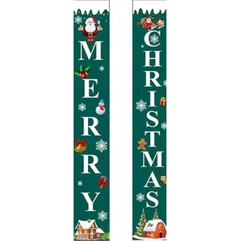 Vánoční dekorace Vánoční BANNER Ozdoba na dveře dekorativní dekorace na terasu Decor