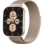 Madvell Venezia pudrová zlatá s kovovým řemínkem + silikonový